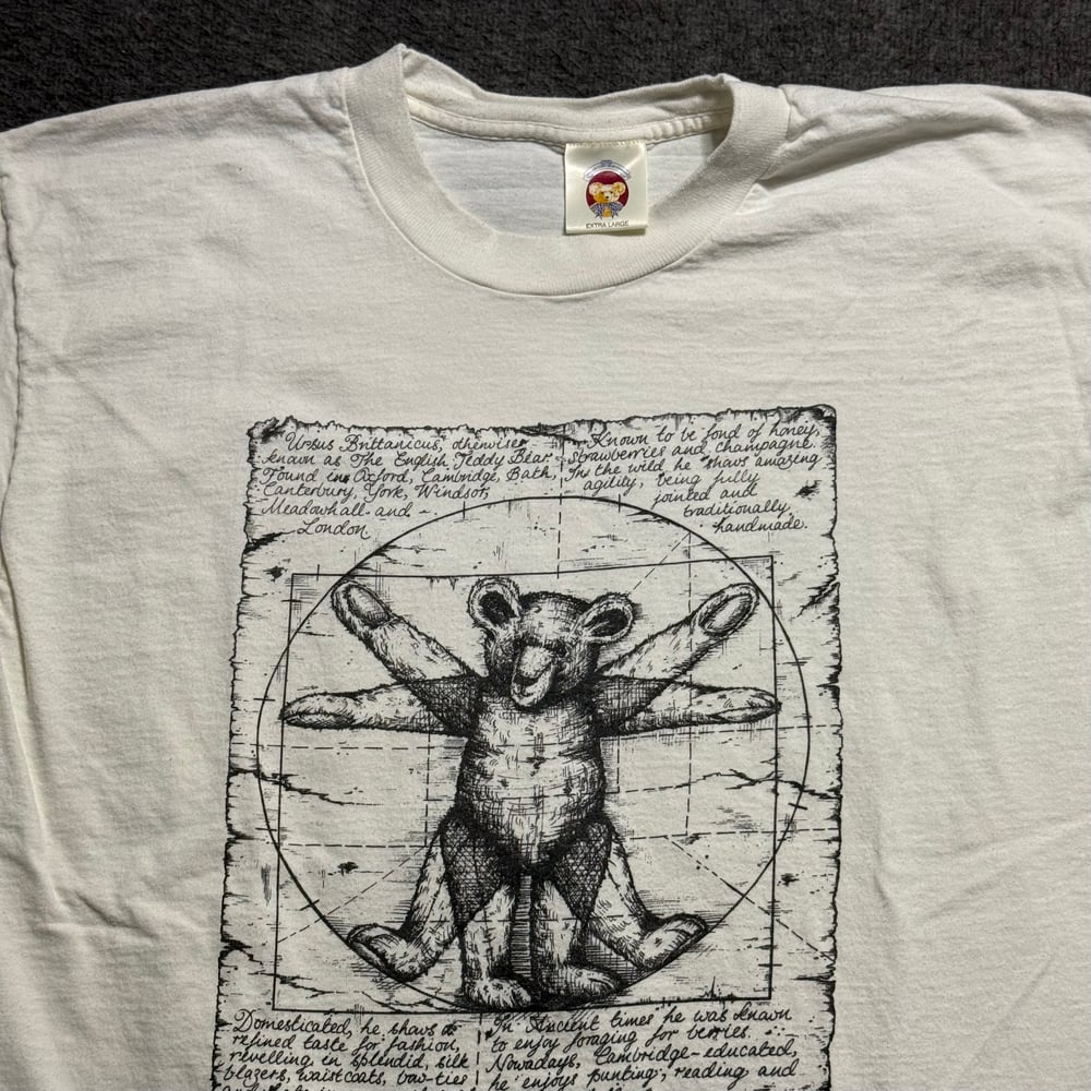 Image of 1990s English Teddy Bear Company Vitruvian Man Promo Graphic Tee (XL)