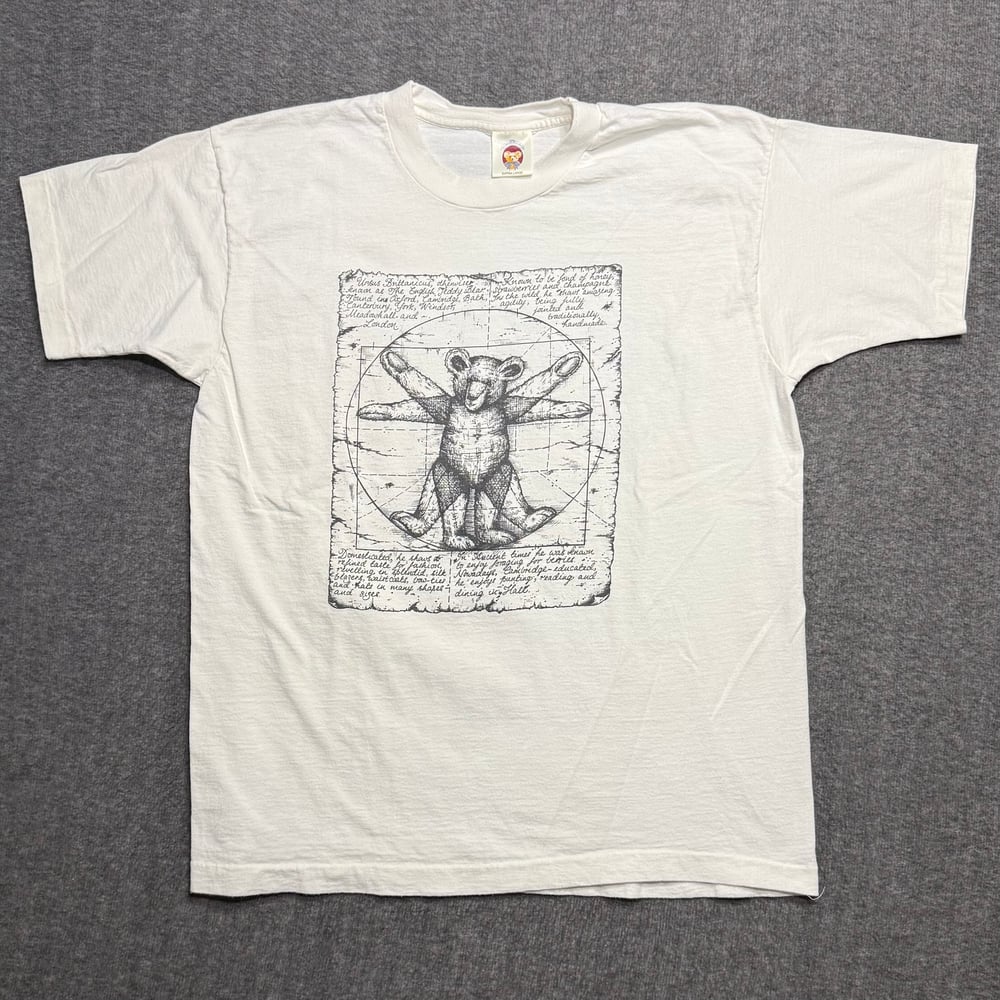 Image of 1990s English Teddy Bear Company Vitruvian Man Promo Graphic Tee (XL)