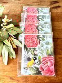Image 1 of Warbler & Peonies Notecards