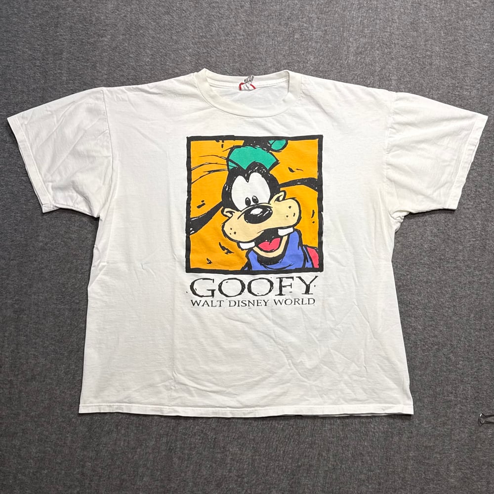 Image of 1990s Goofy Big Face Walt Disney World Graphic Tee (XXL)