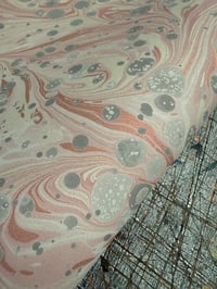 Image 1 of New Hand marbled book-cloth - No.1