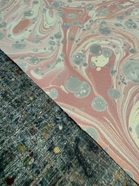Image 3 of New Hand marbled book-cloth - No.1