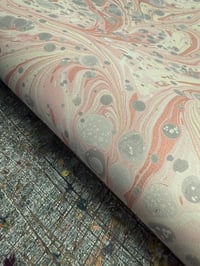 Image 2 of New Hand marbled book-cloth - No.1