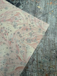 Image 6 of New Hand marbled book-cloth - No.1