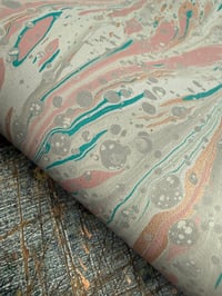 Image 2 of New Hand marbled book-cloth - No.2