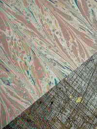 Image 3 of New Hand marbled book-cloth - No.2