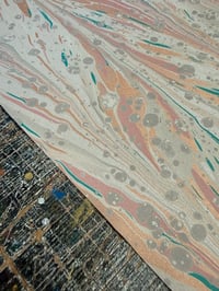 Image 4 of New Hand marbled book-cloth - No.2