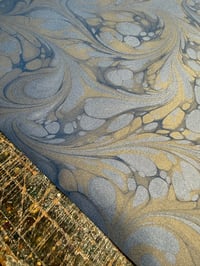 Image 3 of New Hand marbled book-cloth - No.3