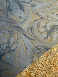 Image 4 of New Hand marbled book-cloth - No.3
