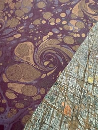 Image 3 of New Hand marbled book-cloth - No.4