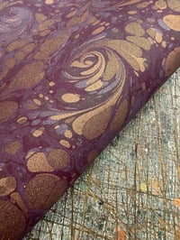 Image 1 of New Hand marbled book-cloth - No.4