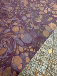 Image 4 of New Hand marbled book-cloth - No.4