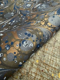 Image 4 of New Hand marbled book-cloth - No.5