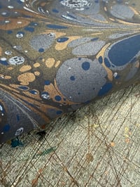 Image 2 of New Hand marbled book-cloth - No.5