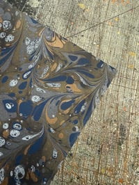 Image 6 of New Hand marbled book-cloth - No.5