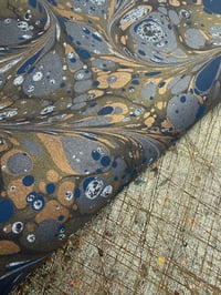 Image 1 of New Hand marbled book-cloth - No.5