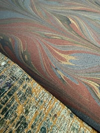 Image 2 of New Hand marbled book-cloth - No.6