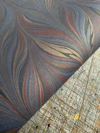 Image 1 of New Hand marbled book-cloth - No.6