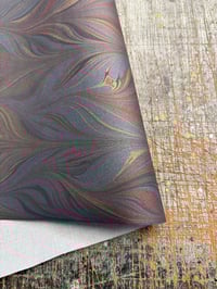 Image 4 of New Hand marbled book-cloth - No.6