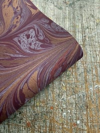 Image 3 of New Hand marbled book-cloth - No.7