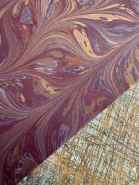 Image 4 of New Hand marbled book-cloth - No.7