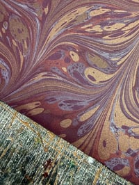 Image 6 of New Hand marbled book-cloth - No.7