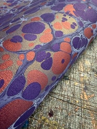 Image 1 of New Hand marbled book-cloth - No.8