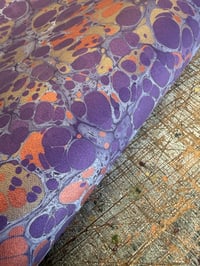 Image 2 of New Hand marbled book-cloth - No.8