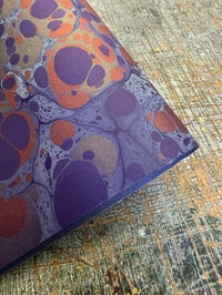 Image 4 of New Hand marbled book-cloth - No.8