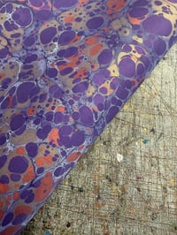 Image 5 of New Hand marbled book-cloth - No.8