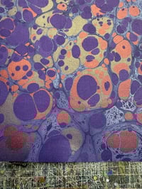 Image 6 of New Hand marbled book-cloth - No.8