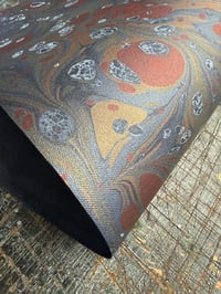 Image 2 of New Hand marbled book-cloth - No.9