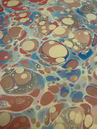 Image 1 of New Hand marbled book-cloth - No.10