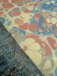 Image 3 of New Hand marbled book-cloth - No.10