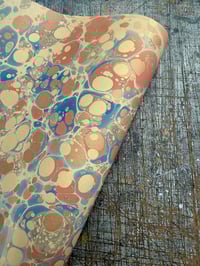 Image 7 of New Hand marbled book-cloth - No.10