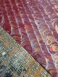 Image 4 of New Hand marbled book-cloth - No.11