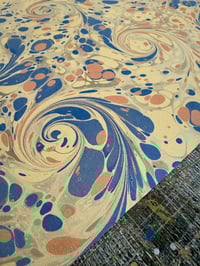 Image 3 of New Hand marbled book-cloth - No.12