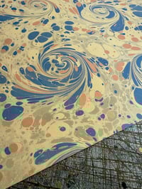 Image 2 of New Hand marbled book-cloth - No.12
