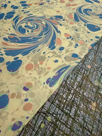 Image 4 of New Hand marbled book-cloth - No.12