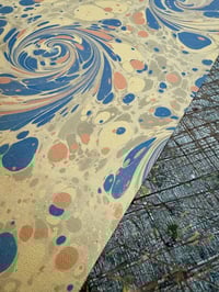 Image 5 of New Hand marbled book-cloth - No.12