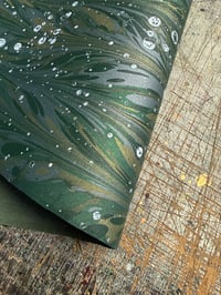 Image 2 of New Hand marbled book-cloth - No.14