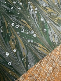 Image 3 of New Hand marbled book-cloth - No.14