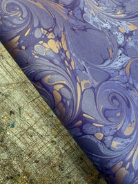 Image 1 of New Hand marbled book-cloth - No.16