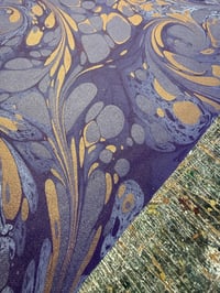 Image 2 of New Hand marbled book-cloth - No.16