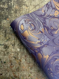 Image 3 of New Hand marbled book-cloth - No.16