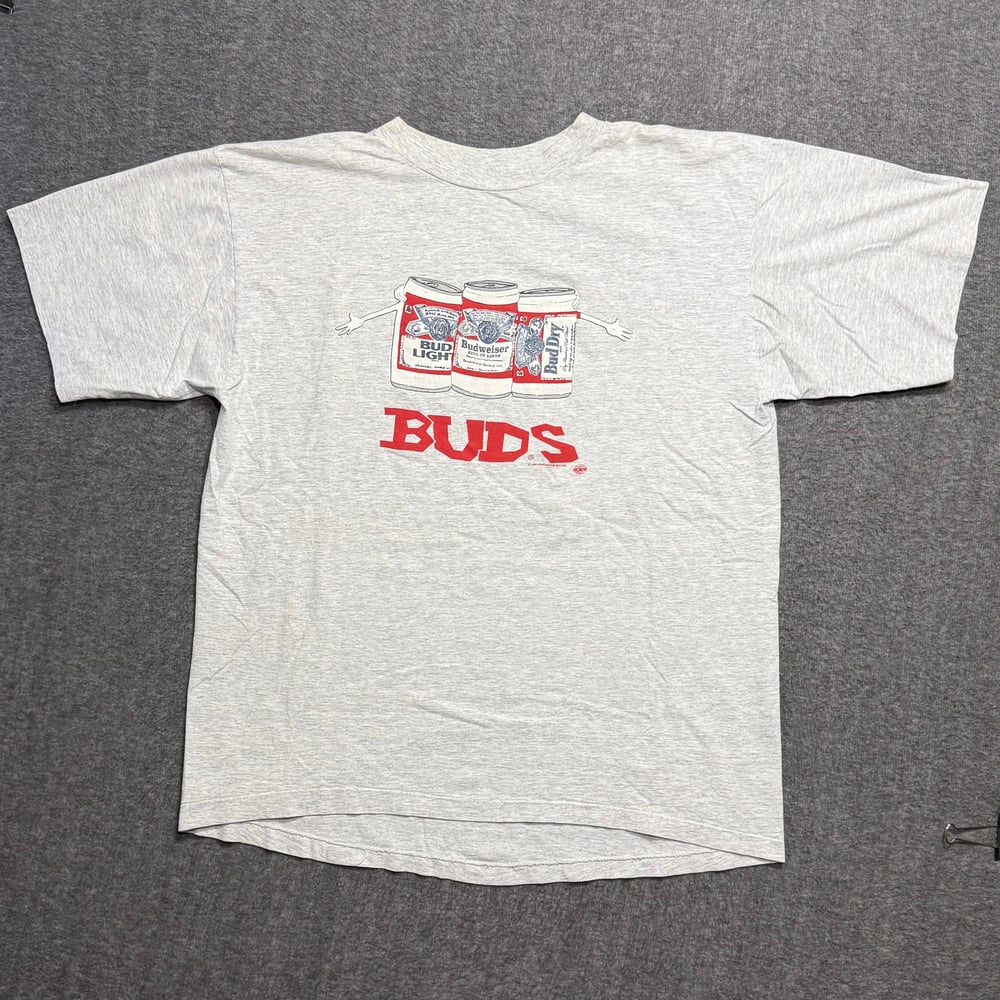 Image of 1990s Buds Beer Budweiser Promo Graphic Tee (XL)