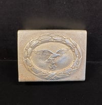 Image 1 of WW2 (Nazi Germany) 2-Piece Luftwaffe EM/NCO Belt Buckle - Parade Style