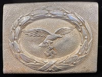 Image 2 of WW2 (Nazi Germany) 2-Piece Luftwaffe EM/NCO Belt Buckle - Parade Style