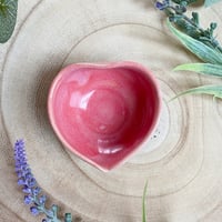 Image 4 of Small Heart Shaped Ceramic Trinket Dish