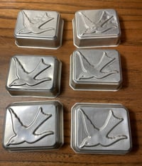 Vintage Bird Tin Gelatin Molds